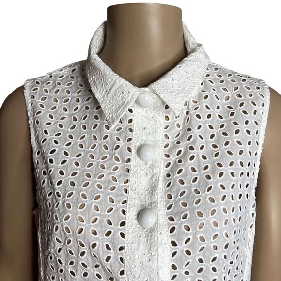 Nanette Lepore Ooh La La Eyelet Shirt Cover Up Dress NWT S (002) - Picture 6 of 14